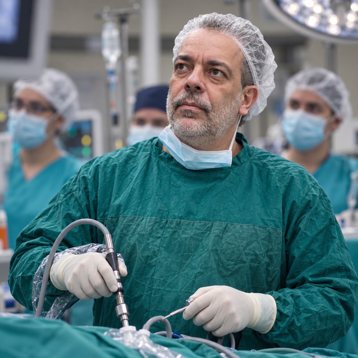 Dr. Frederico Novelino em procedimento cirúrgico